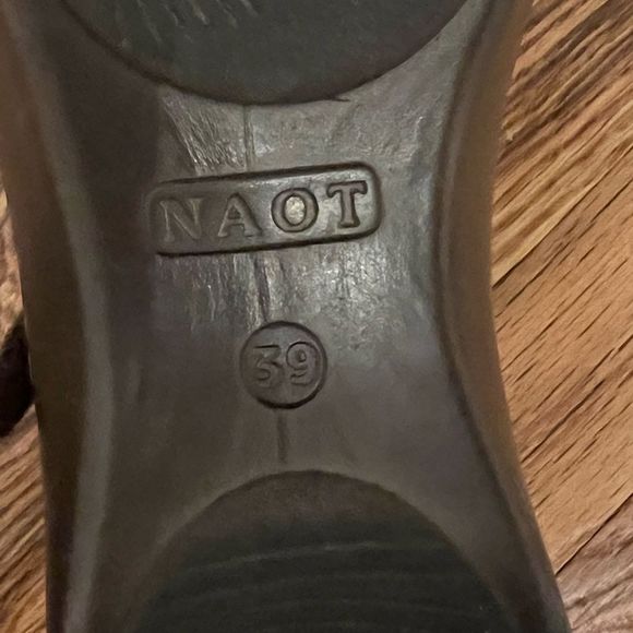 NAOT Shell Collection Lagos Mauve and Brown Mary Jane Style Shoes Size 39 - Picture 12 of 13